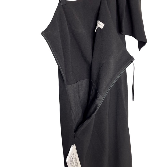 Dress The Population Tiffany One Shoulder Midi Dress Black Size Small Sleeveless - Picture 4 of 9